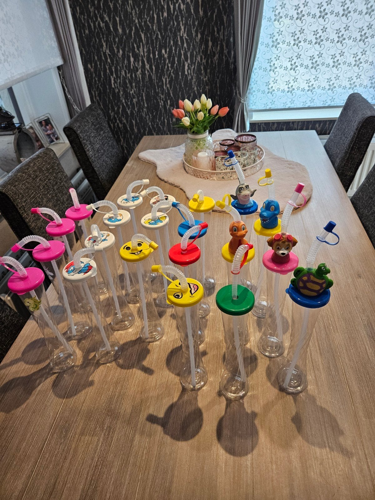 Drink bekers, Ophalen
