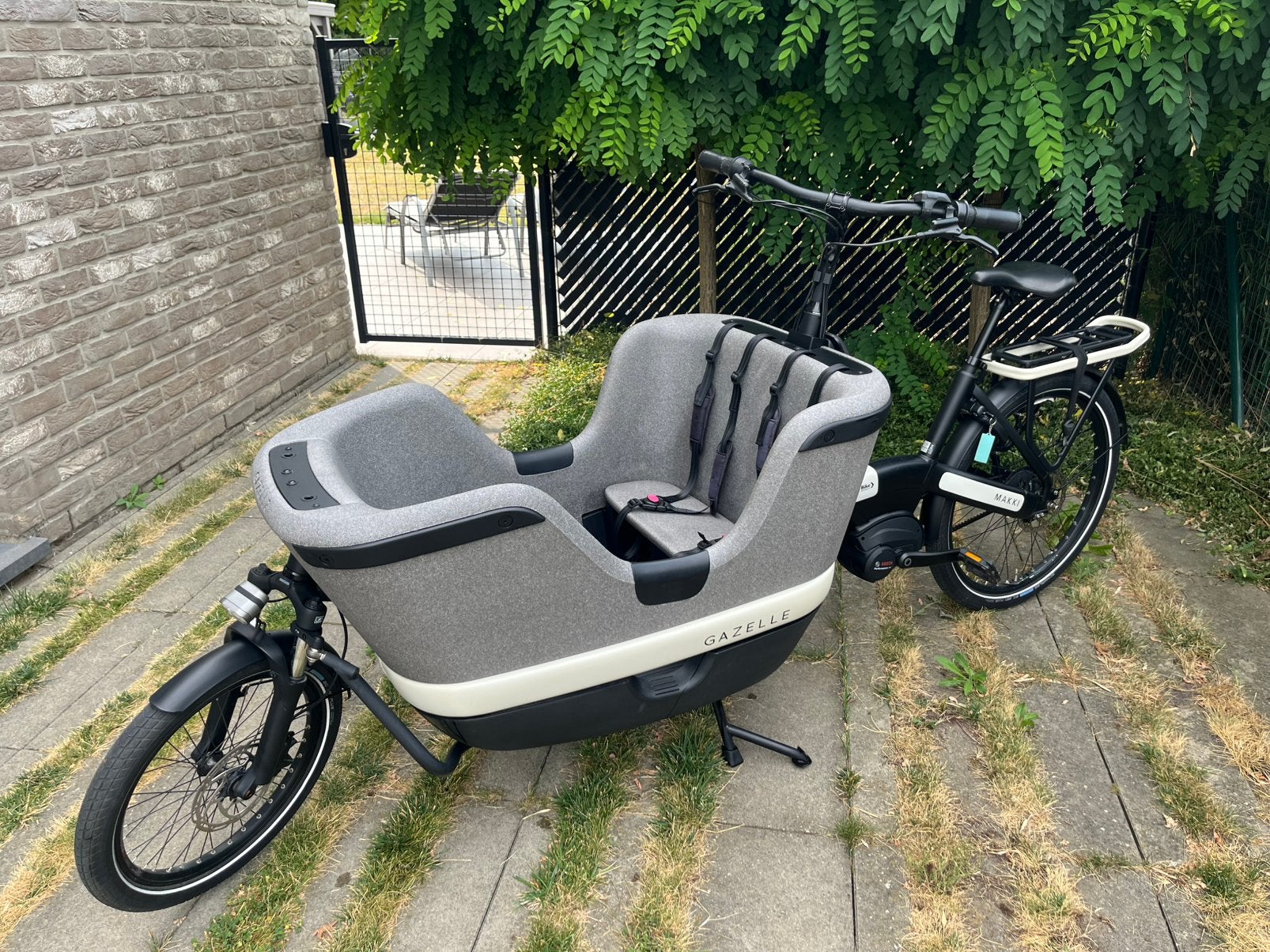Gazelle Makki Load (2023) 1325 km, Fietsen en Brommers, Ophalen, Elektrisch, Zo goed als nieuw, 2 kinderen