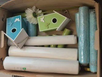 Feestversiering, tafellopers, Ophalen