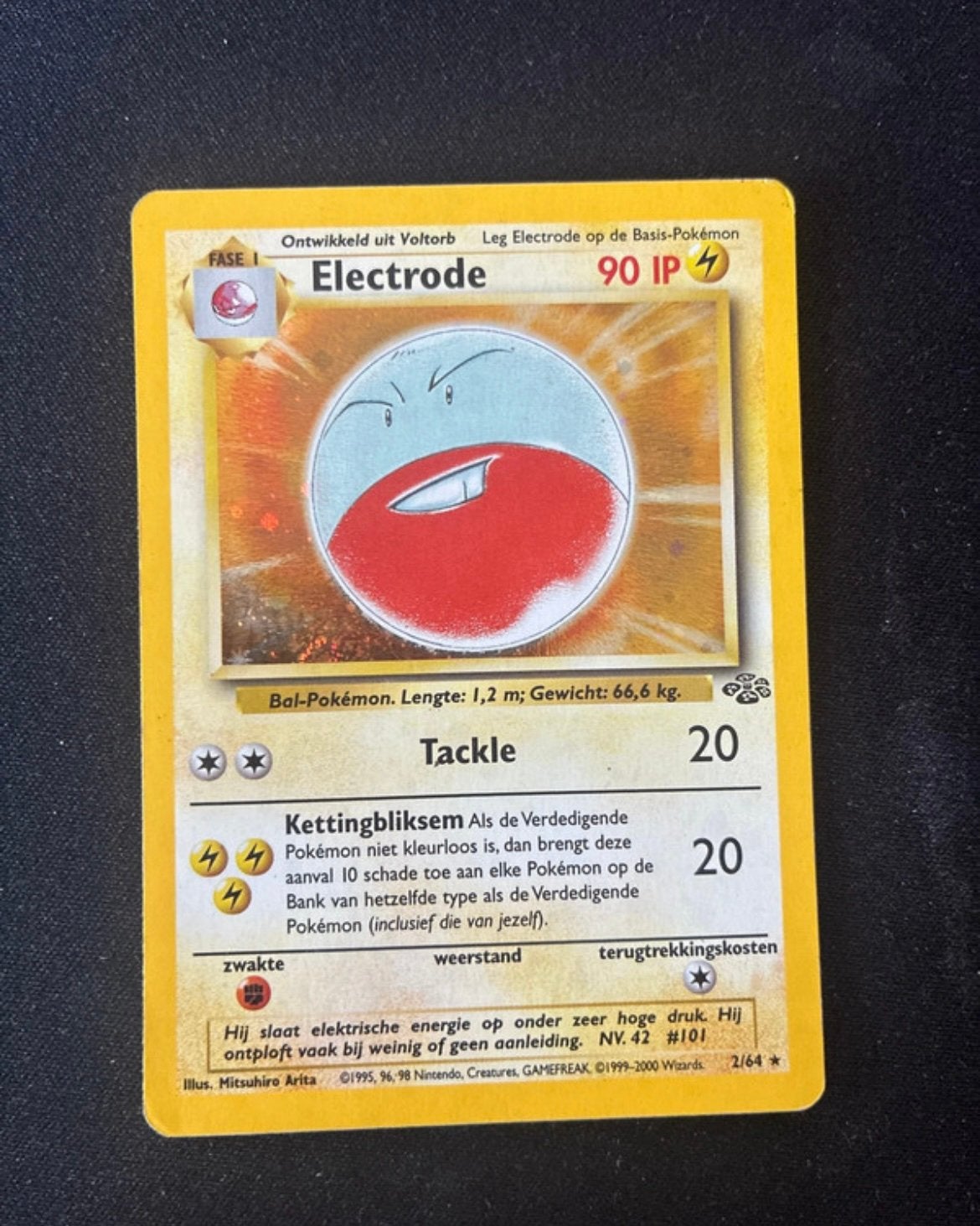 Pokemon Electrode Holo NL Jungle, Ophalen, Zo goed als nieuw
