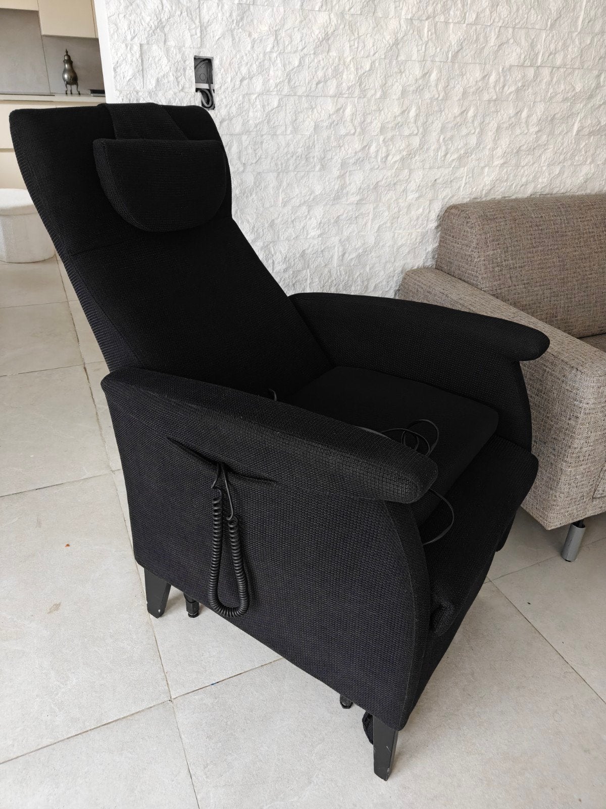 Luxe Fitform Vario Sta-op Stoel / Relaxfauteuil (3-motorig,, Maison & Meubles, Canapés | Sofas & Chaises Longues, Enlèvement, Comme neuf