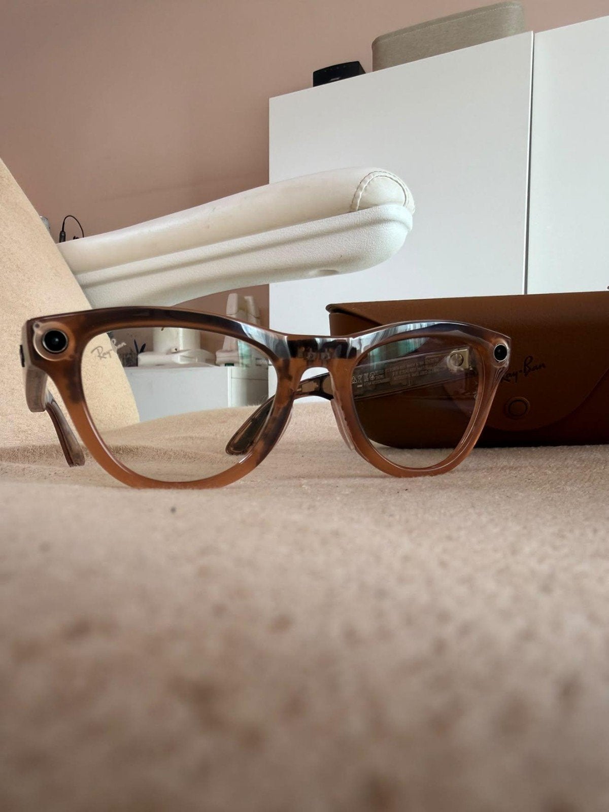 Meta bril RayBan (nieuw nieuw nieuw), Handtassen en Accessoires, Ophalen of Verzenden, Bruin, Bril, Ray-Ban