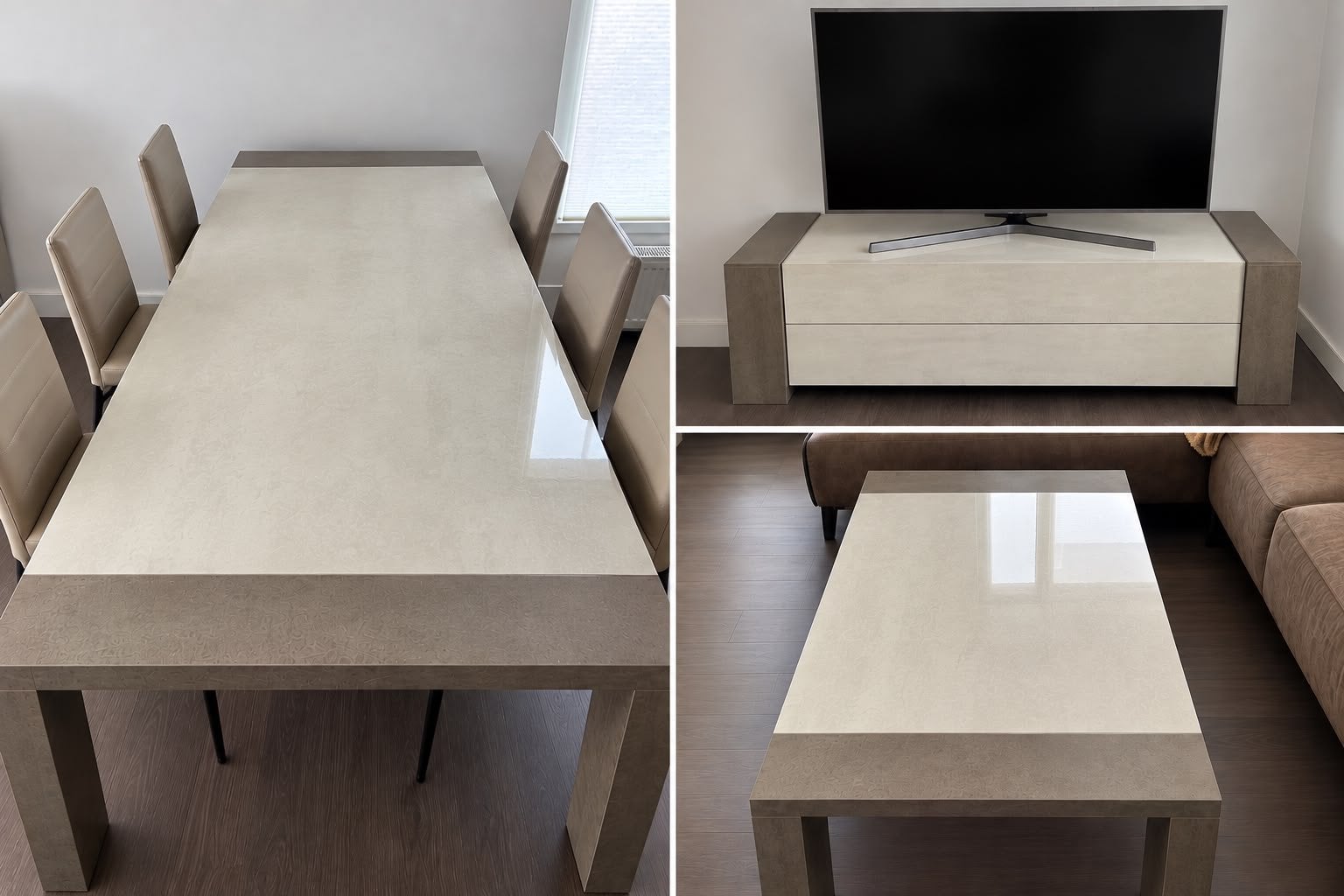 eettafel, salon tafel en tv meubel, Ophalen