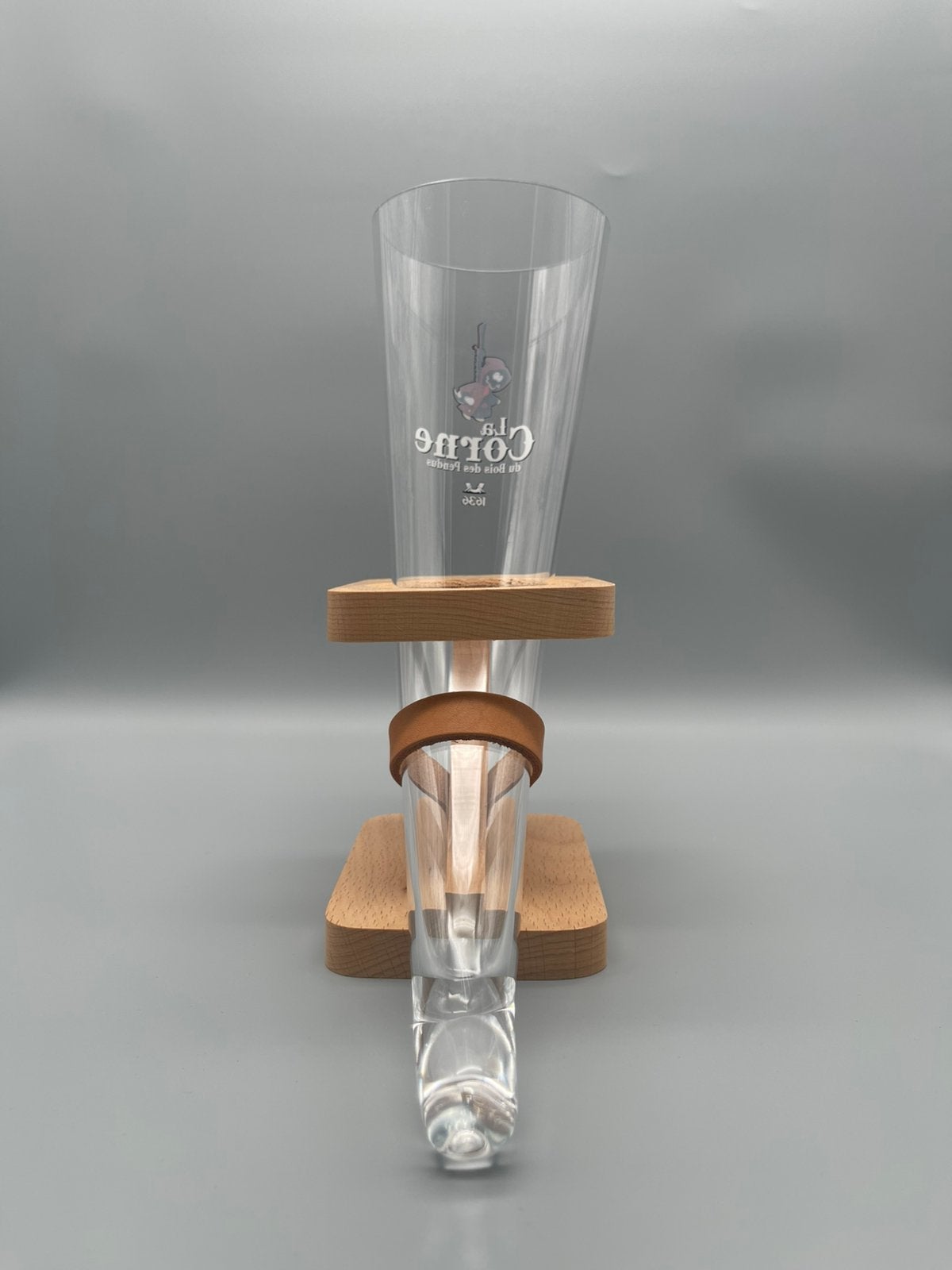 La Corne du Bois des Pendus Hoornbierglas met standaard, Collections, Enlèvement, Comme neuf, Verre à bière