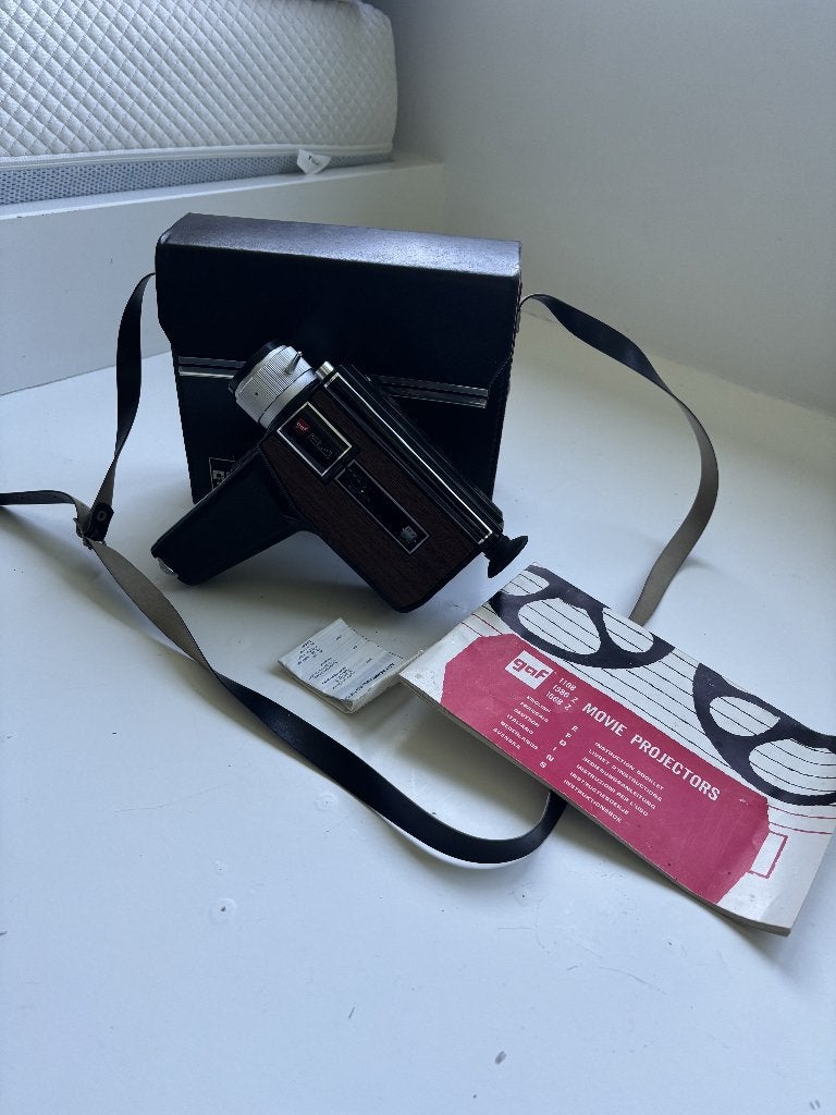 GAF 64 vintage filmcamera met draagtas, Ophalen of Verzenden, 1960 tot 1980, Filmcamera