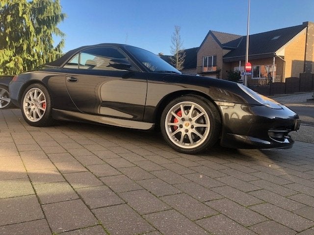 Porsche 996 cabrio GT3 *Topstaat*, Auto's, Porsche, Bedrijf, Te koop, Benzine, Cabriolet, 2 deurs, Automaat, Zwart, Zwart, Leder