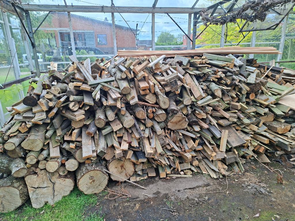 Brandhout, Doe-het-zelf en Bouw, Hout en Planken, Ophalen, Gebruikt, 25 tot 50 mm, Pallet