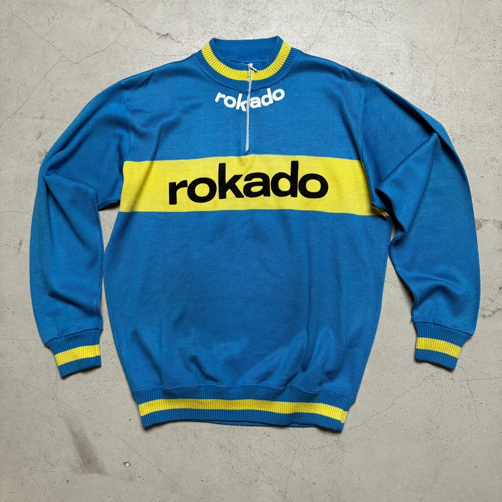 Rokado 1972 koerstrui wielertrui wol vintage zeldzaam, Fietsen en Brommers, Ophalen of Verzenden, Zo goed als nieuw, S