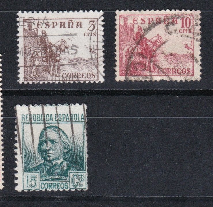 Spanje 1937 - nr 685 + 766 + 768, Verzenden, Gestempeld