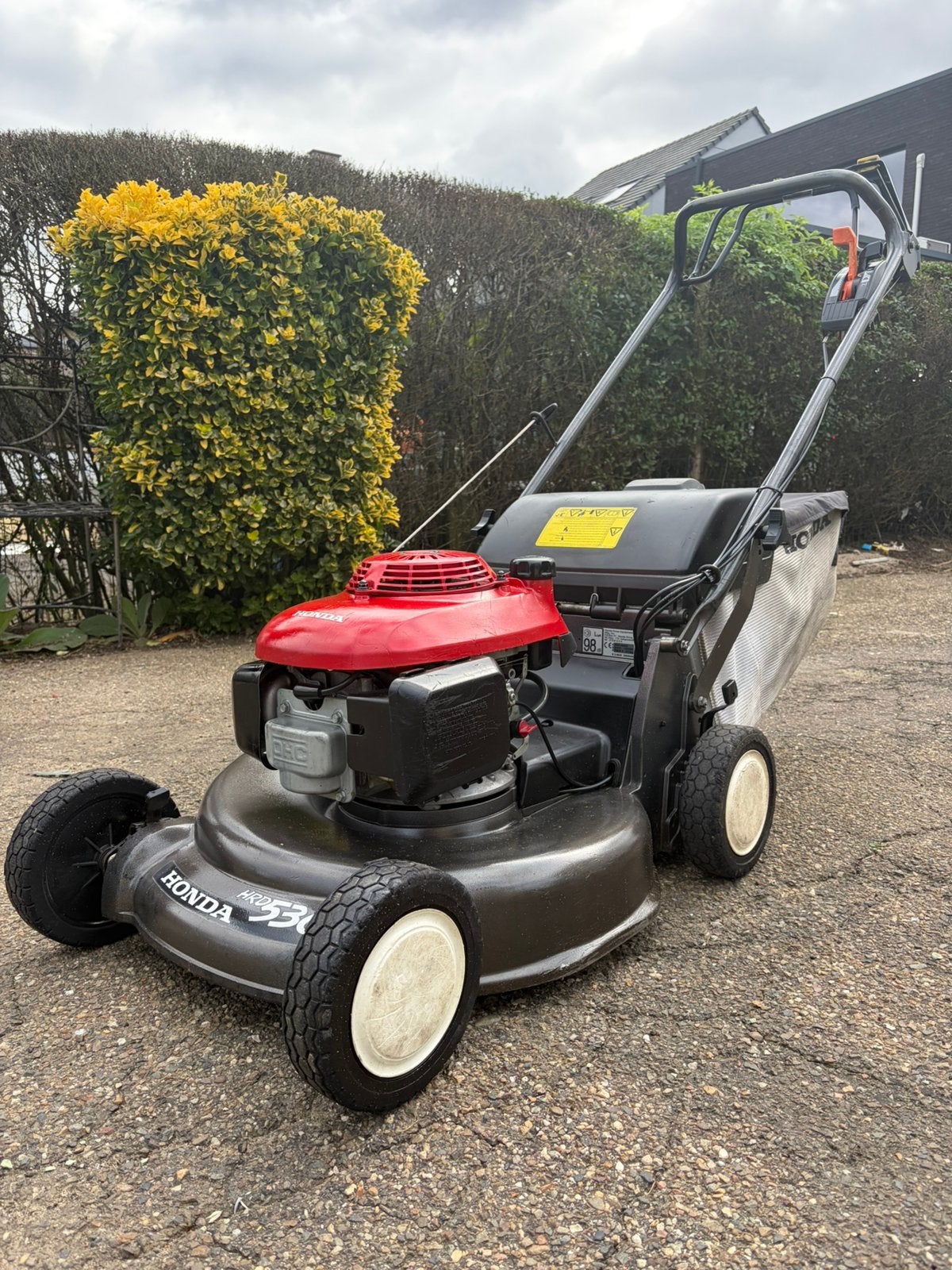 Grasmaaier Honda HRD536 hydrostaat., Jardin & Terrasse, Tondeuse rotative, Bac de ramassage, Tondeuses à gazon à essence, Comme neuf