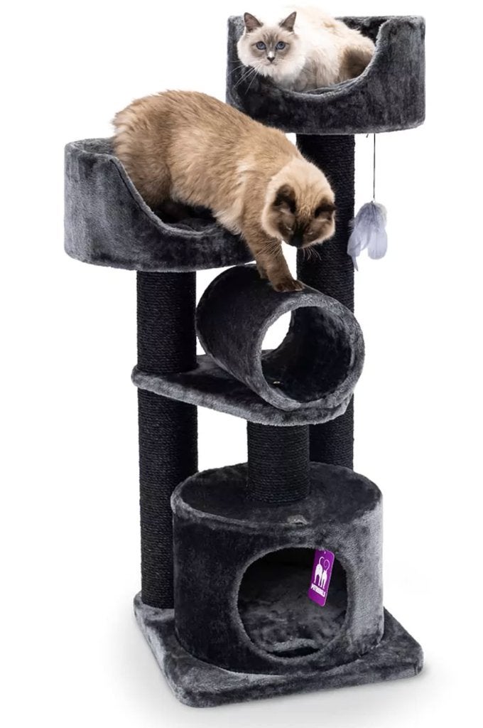 katten krabpaal huisje van Petrebels (125cm), Enlèvement, Comme neuf, Griffoir