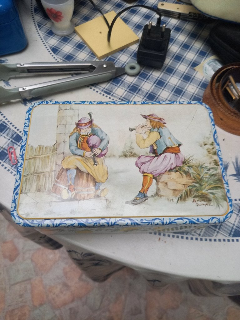 Blikken doos, Verzamelen, Blikken, Ophalen of Verzenden, Gebruikt, Overige