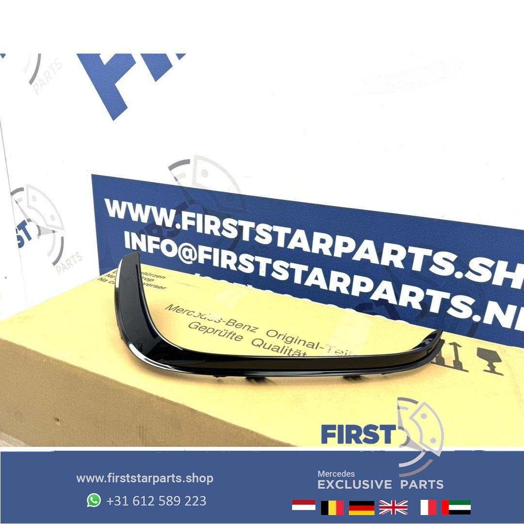 W213 E63 AMG VOORBUMPER AERO SPLITTER LINKS of RECHTS 2016-2, Gebruikt, Voor, Ophalen of Verzenden, -