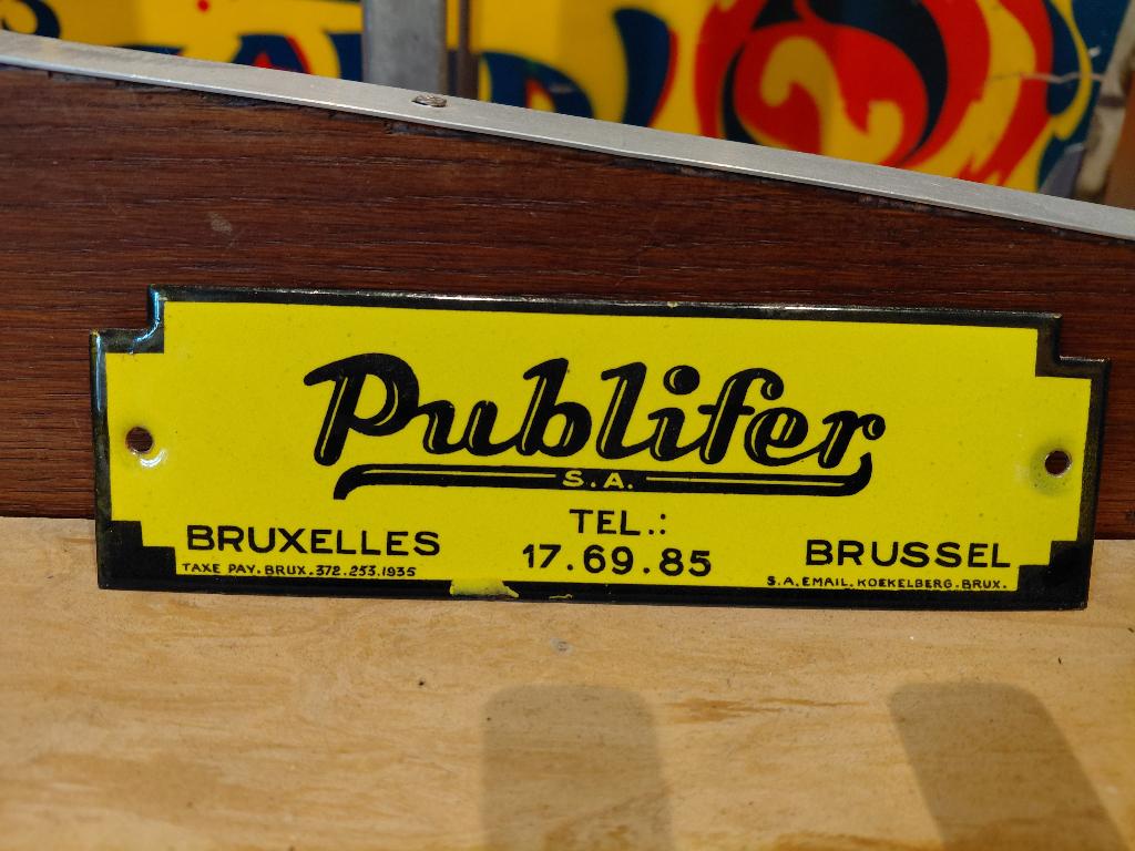 plaque émaillée, Enlèvement ou Envoi, Utilisé, Panneau publicitaire