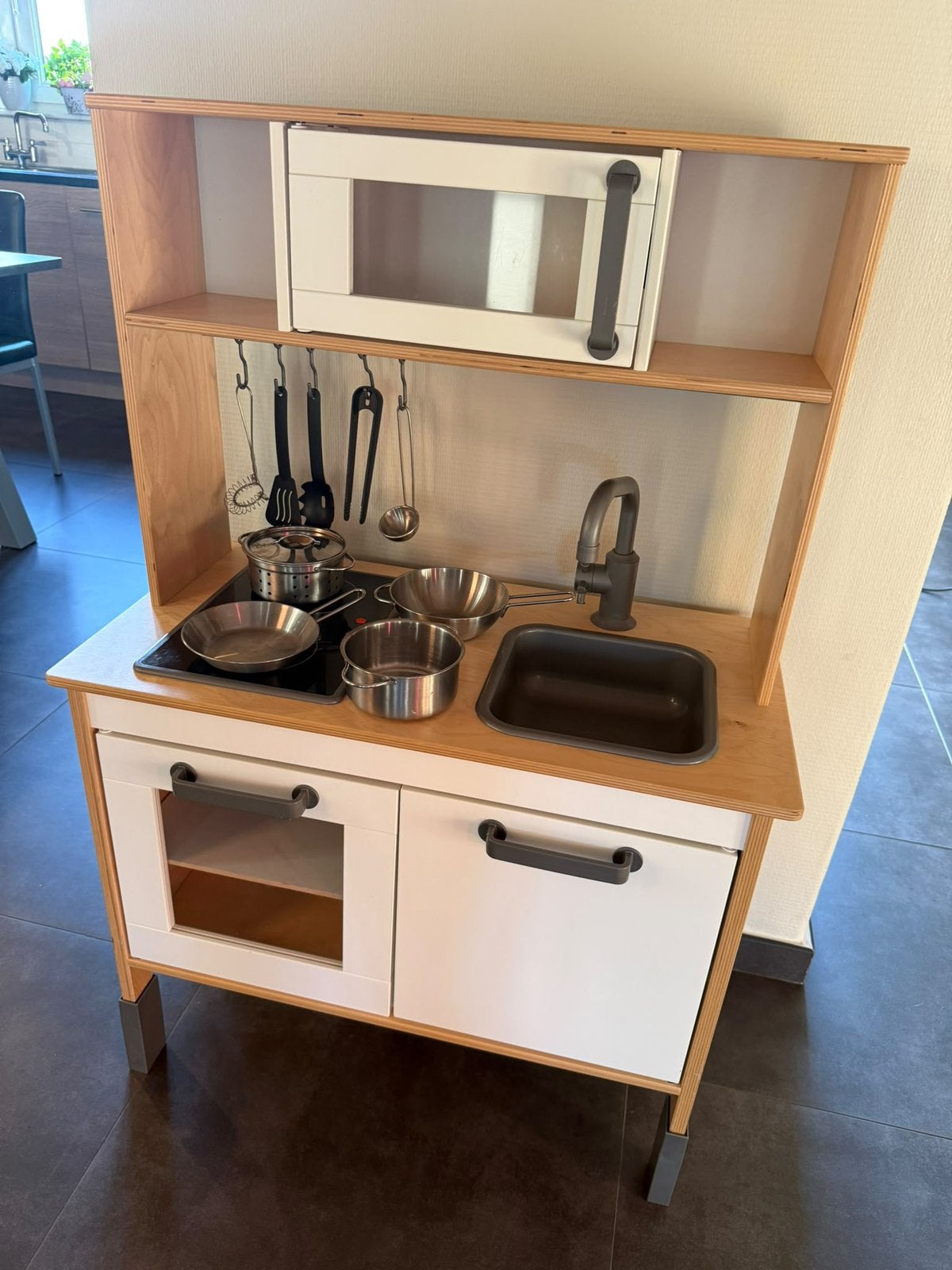 Ikea keukentje + extra spulletjes, Ophalen, Gebruikt, Hout, Speelkeuken