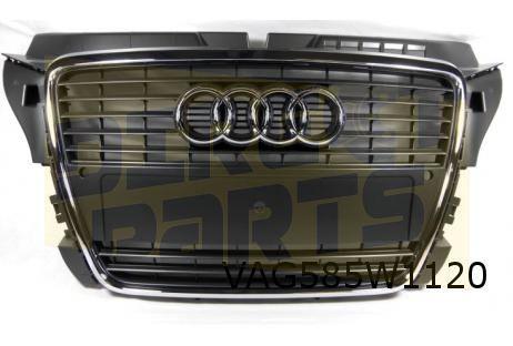 Audi A3 (8/08-8/12) grille bij chrome rand) (bij PDC) (1QP s, Auto-onderdelen, -, -, Nieuw, Audi