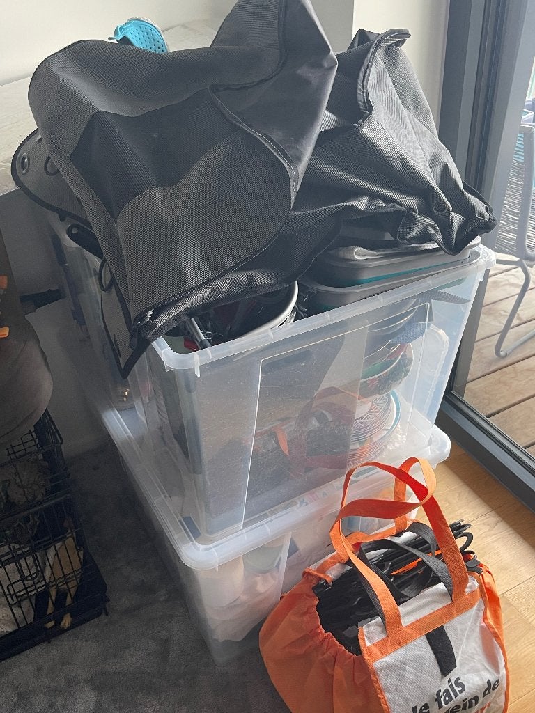 Volledige uitzet voor Camper of mobilhome, Caravans en Kamperen, Mobilhome-accessoires, Ophalen, Zo goed als nieuw