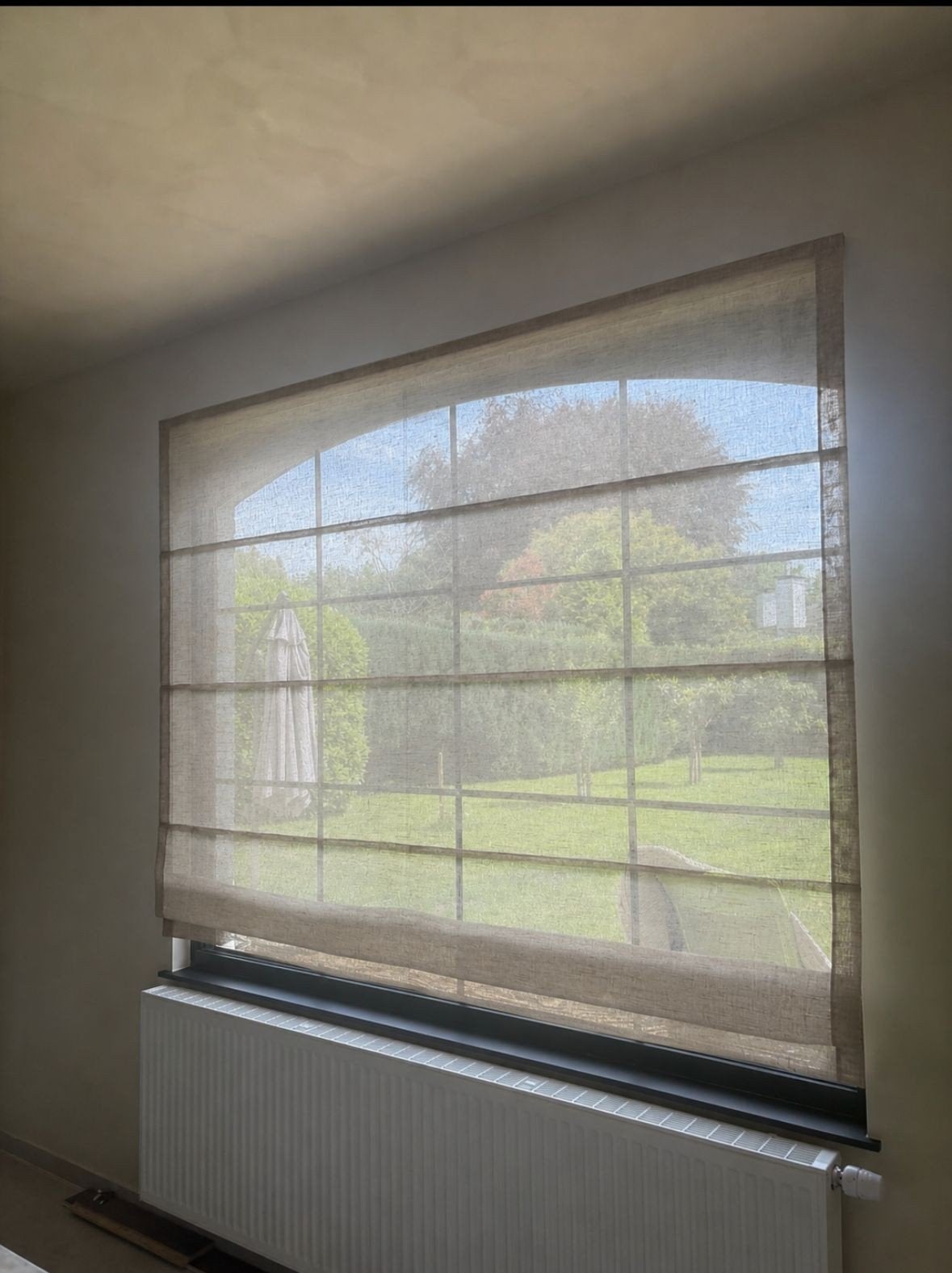 Gordijnen, Huis en Inrichting, Stoffering | Gordijnen en Lamellen, Ophalen, Beige