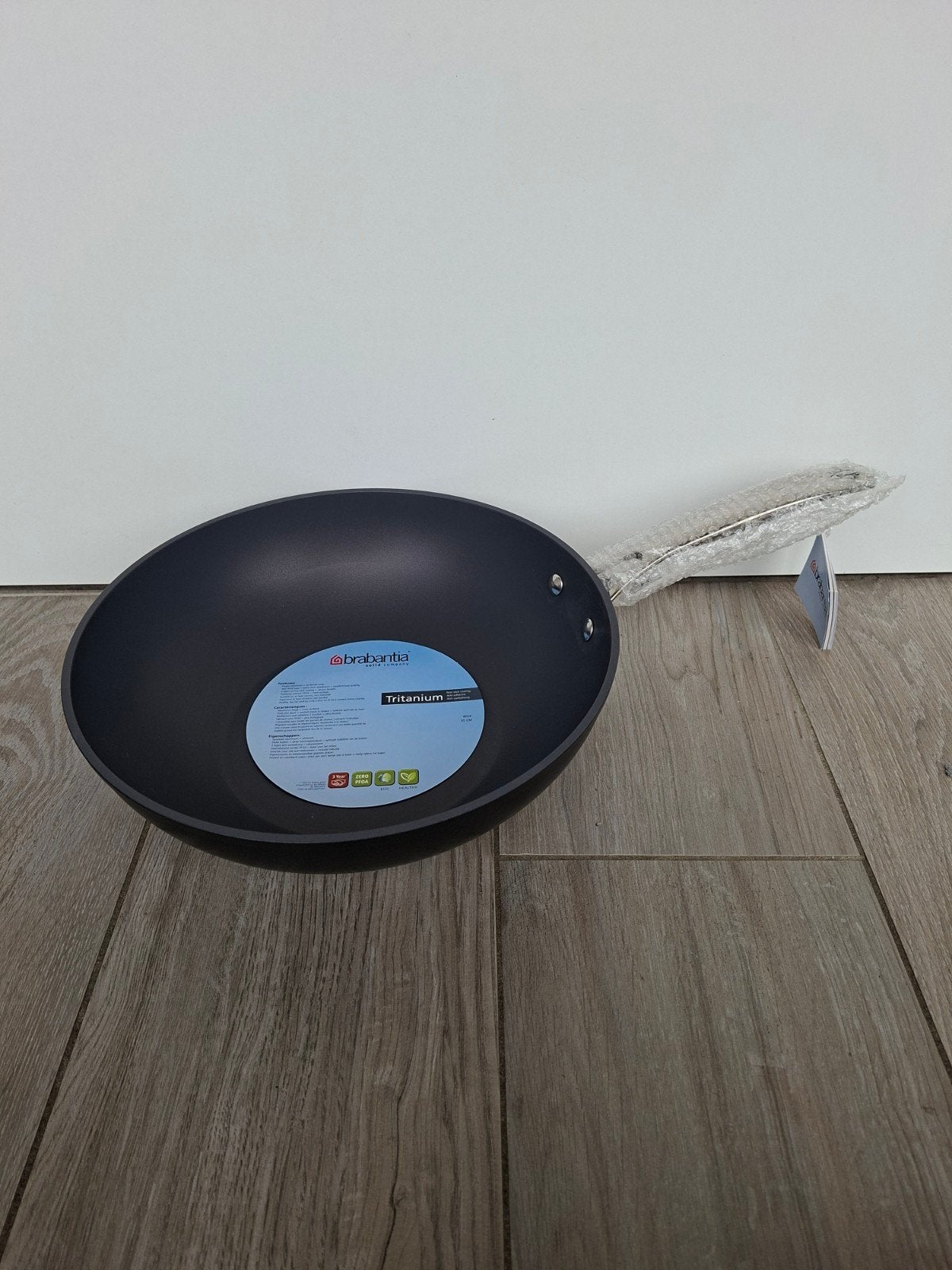 Wokpan Brabantia NIEUW, Ophalen of Verzenden, Geschikt voor inductie, Nieuw, Aluminium