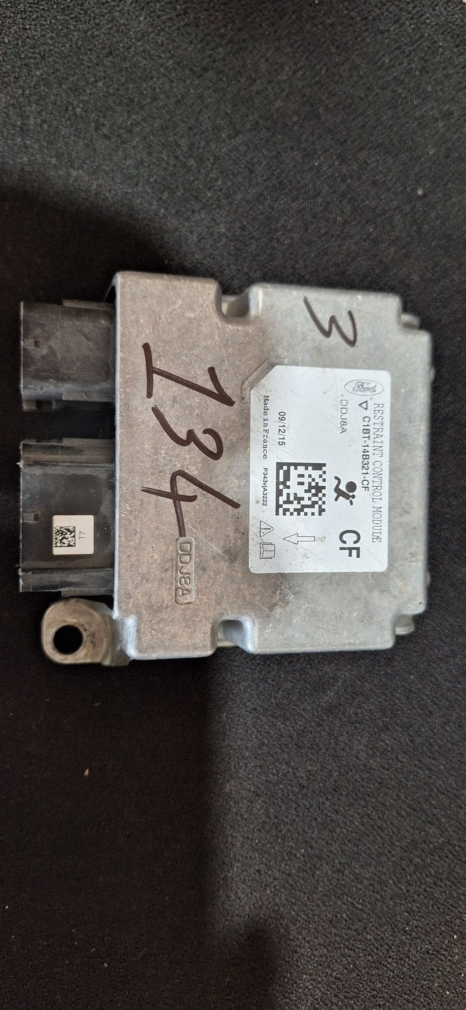 Originele Airbag Stuurmodule Computer Ford Fiesta - C1BT14B3, -, -, -, Enlèvement ou Envoi