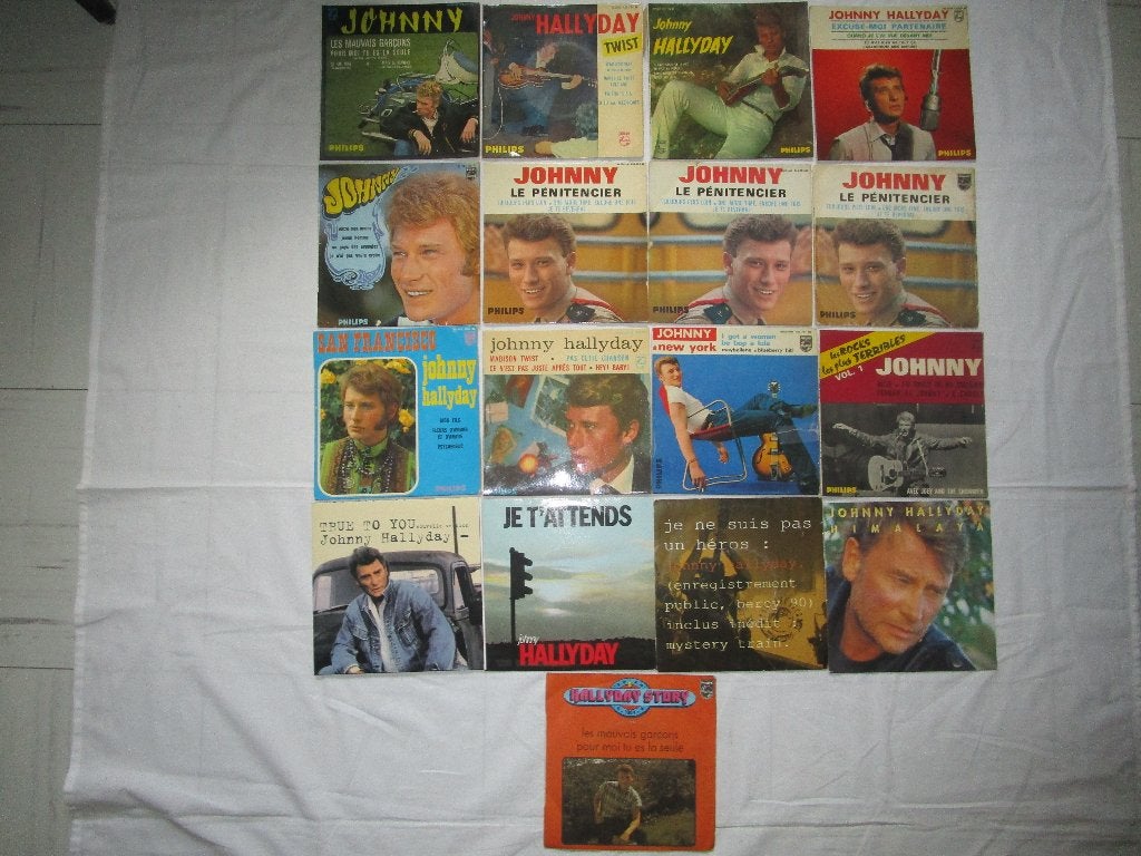 Johnny Hallyday : Lot de vinyles  45t, Enlèvement ou Envoi, 7 inch, Utilisé, EP