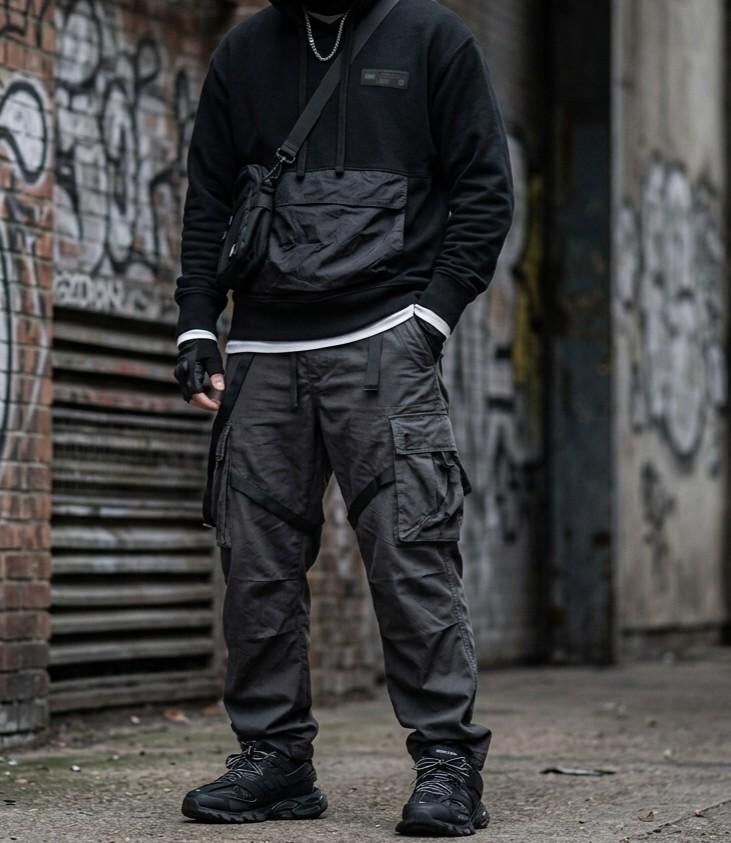Jack & Jones CORE zwarte hoodie - cargozak maat M, Kleding | Heren, Truien en Vesten, Zwart, Jack&Jones, Zo goed als nieuw, Verzenden