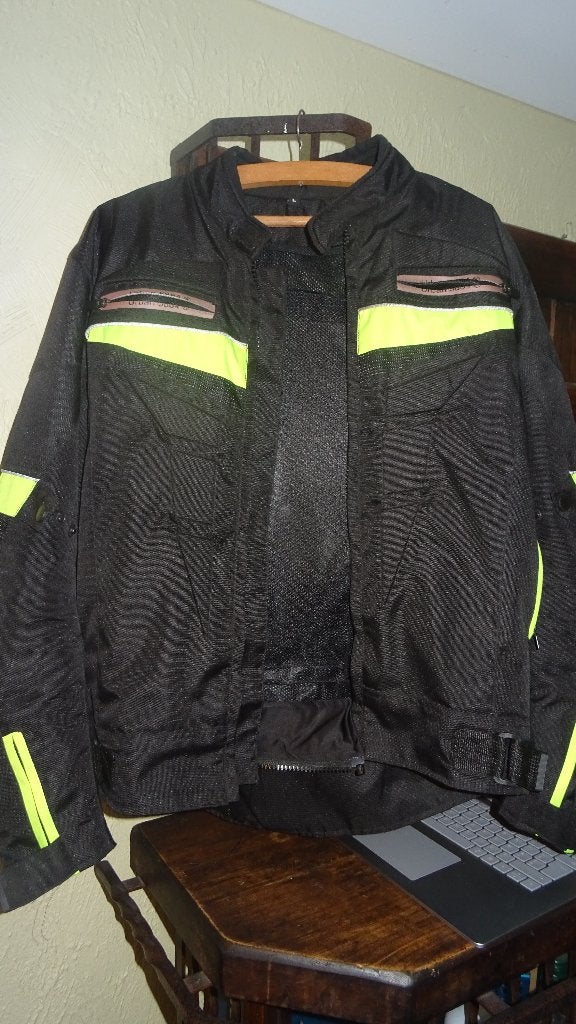 Veste moto avec protection comme neuve doublure amovible TL, Motos, Manteau | tissu, Enlèvement ou Envoi, Voir photo, Neuf, sans ticket