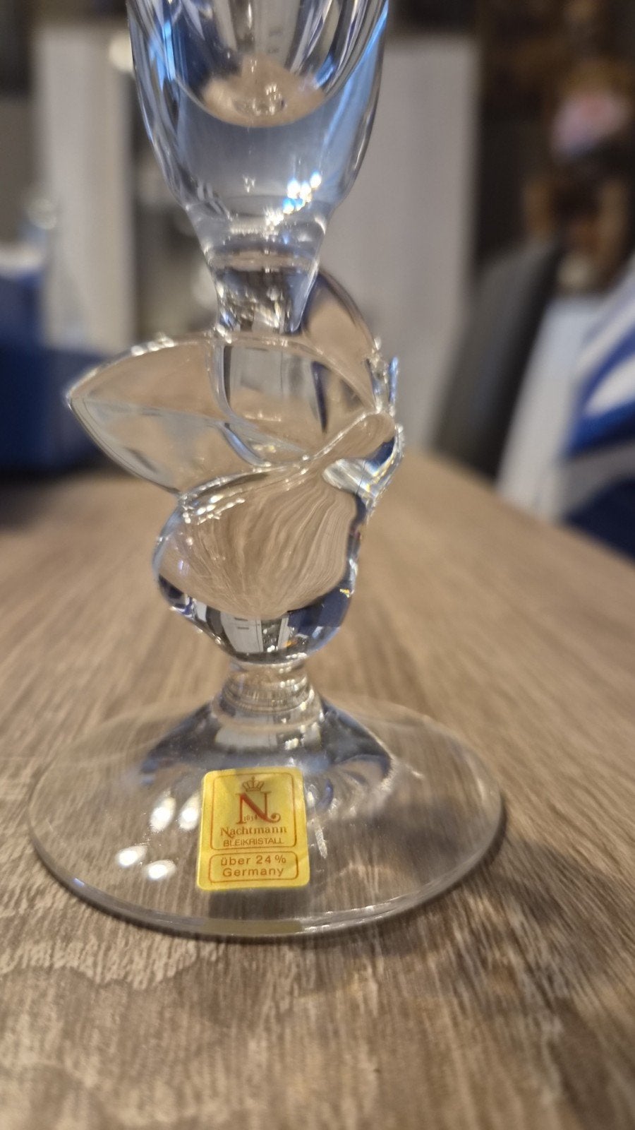 vintage dolphy kristal champagne glazen kristal 9 stuks, Enlèvement