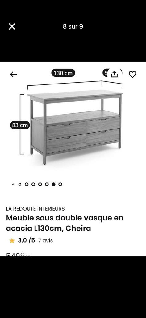 Meuble salle de bain encore dans son emballage, Enlèvement, Neuf