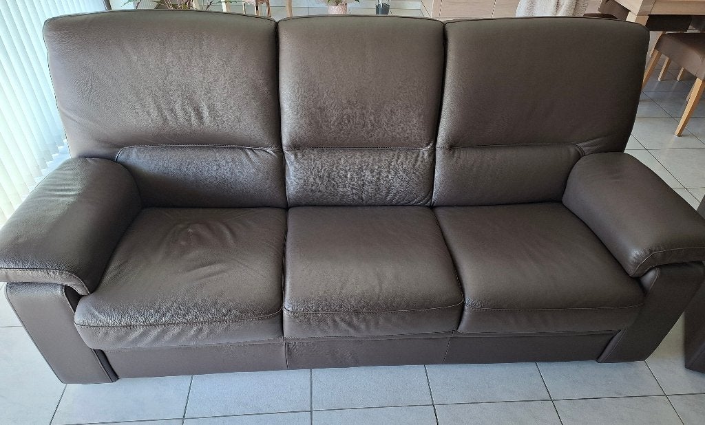 Rechte zetel (3zit), Huis en Inrichting, Zetels | Zetels, Ophalen, Gebruikt, Driepersoons, 75 tot 100 cm