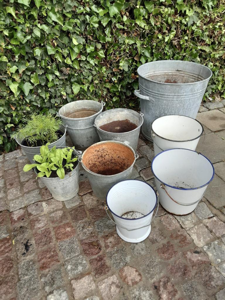 Galvanizee  emmers, Tuin en Terras, Ophalen, Tuin