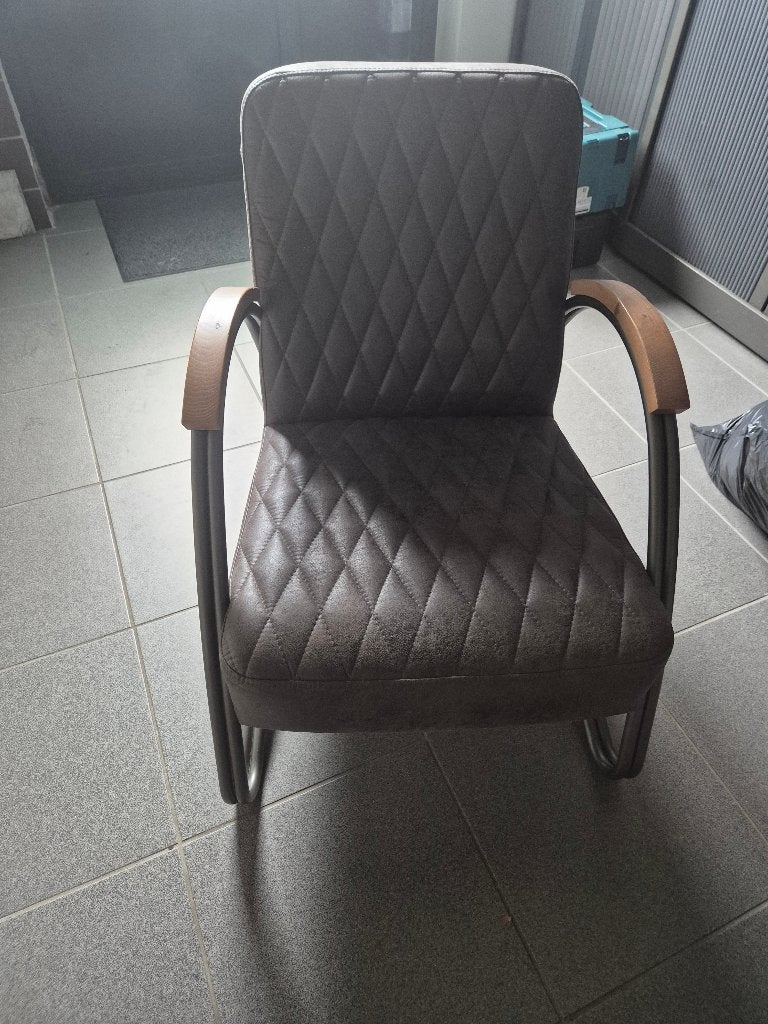 Stevige club zetel, Ophalen, Eenpersoons, Minder dan 75 cm, Zo goed als nieuw