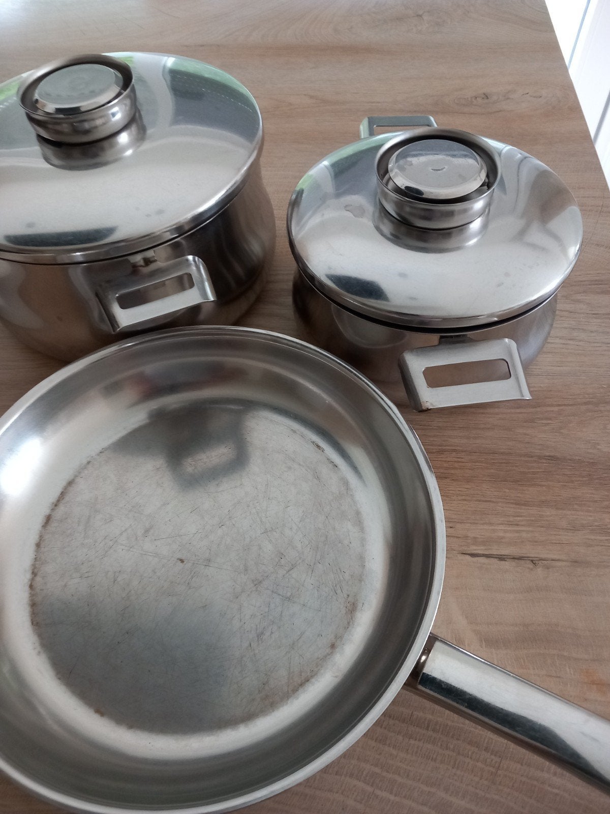 pan plus kookpotten, Ophalen