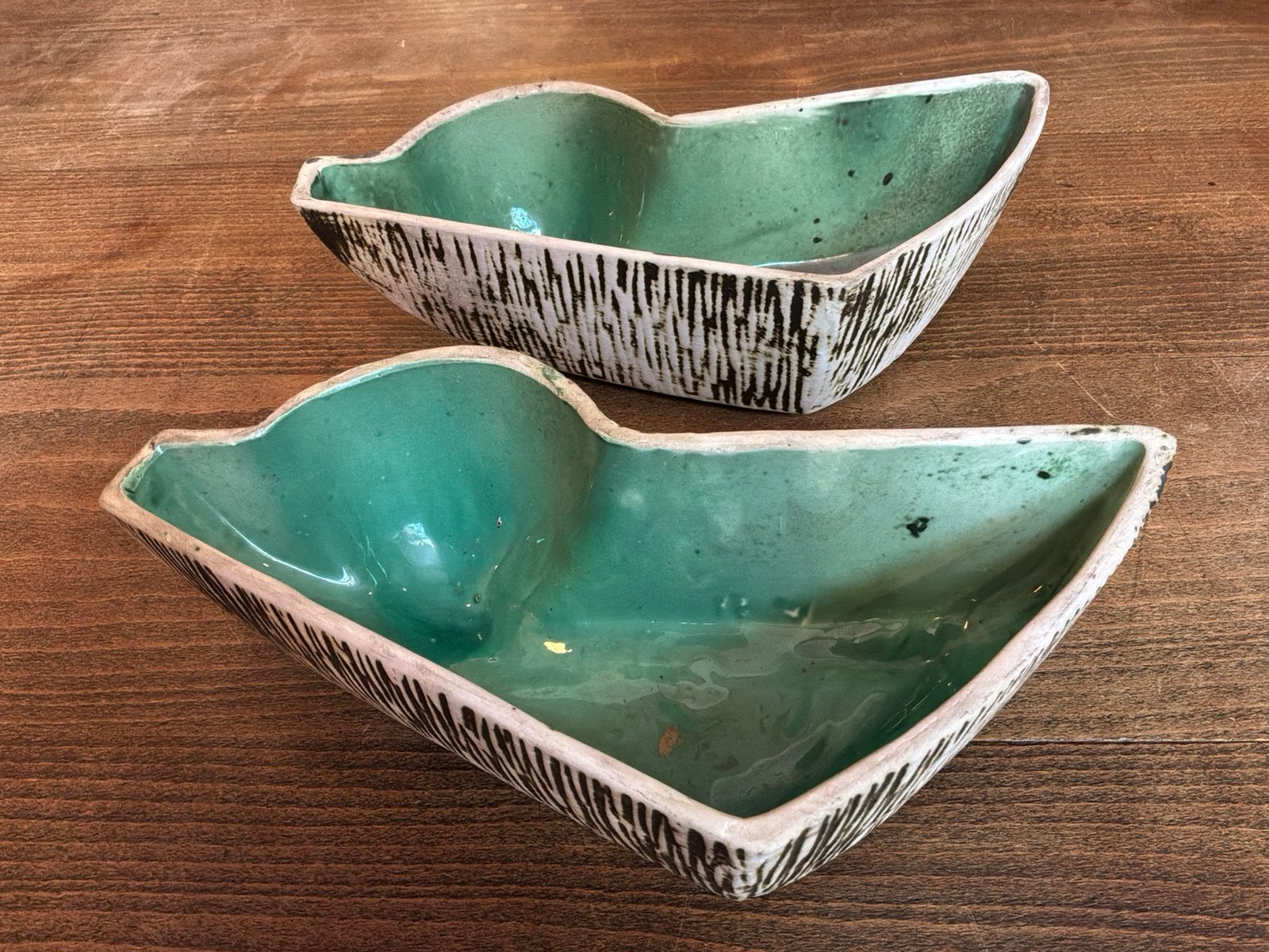 2 bloempotten keramiek, Tuin en Terras, Bloempotten, Nieuw, Binnen, Balkon, Tuin, Minder dan 40 cm, Minder dan 25 cm, Overige vormen