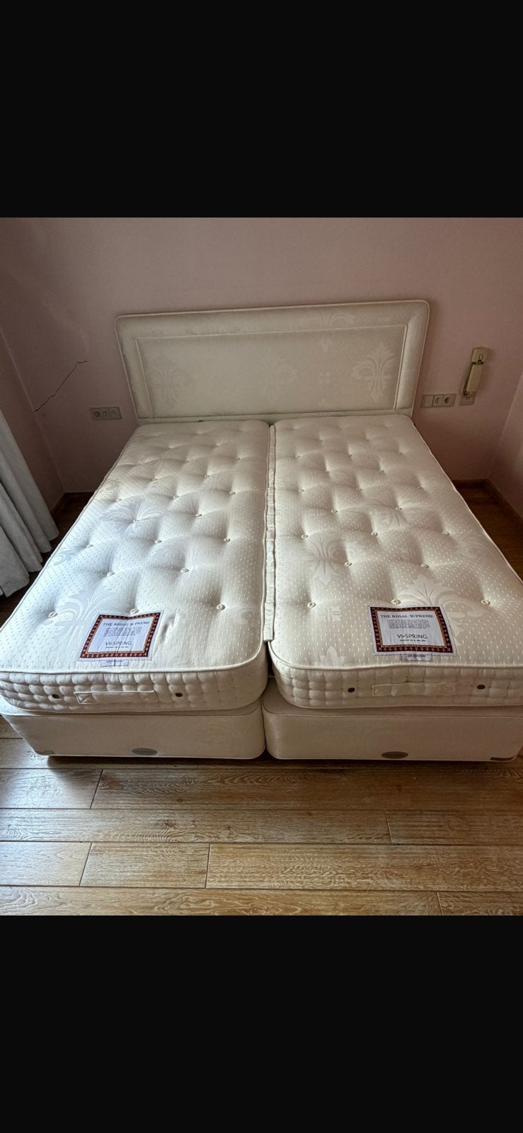 Exclusief bed, Vispring., Maison & Meubles, Chambre à coucher | Chambres à coucher complètes, Enlèvement ou Envoi, Comme neuf