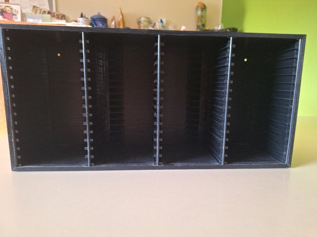 CD kast Hama zwart houten, Ophalen, Gebruikt, 25 tot 75 discs, Cd's