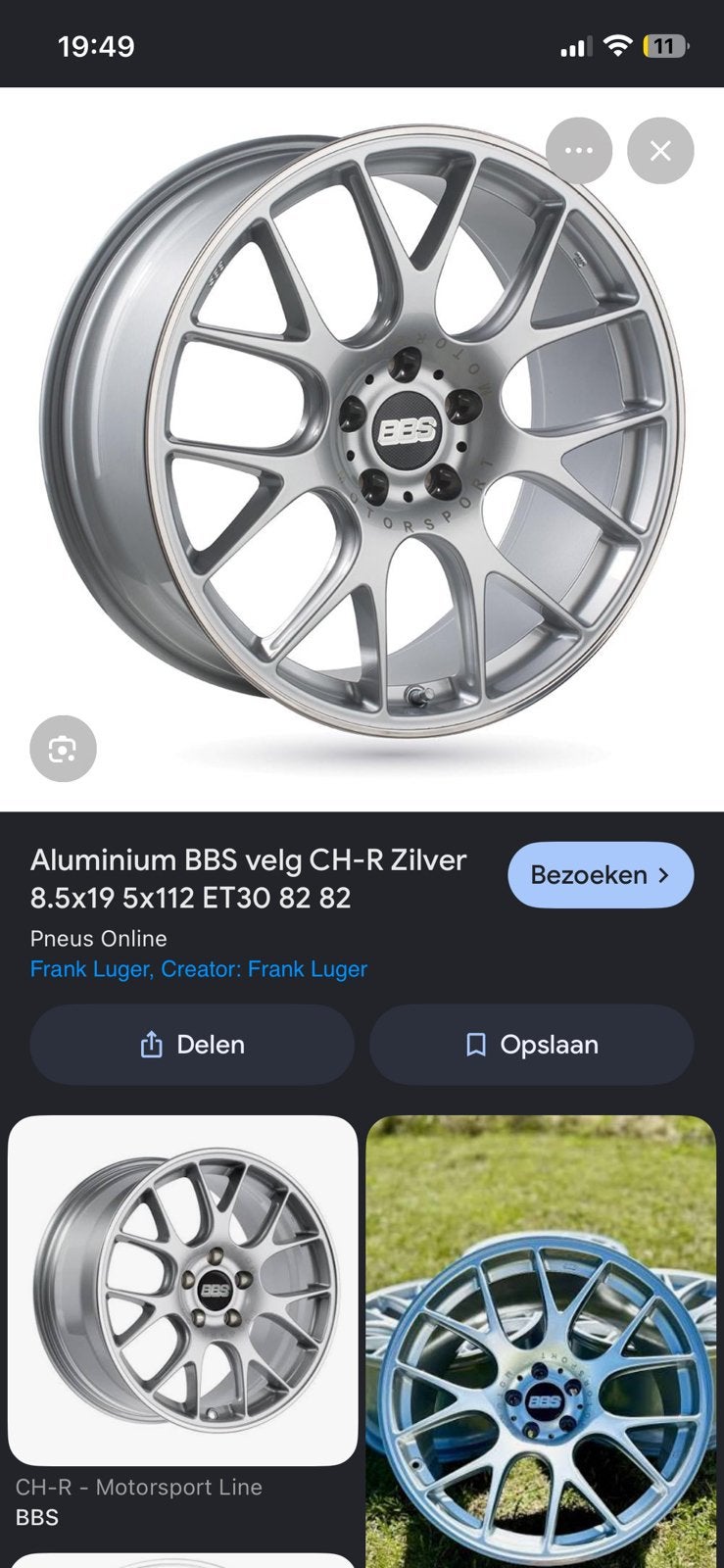 GEZOCHT! Bbs CH-R 5x100, Auto-onderdelen, Ophalen