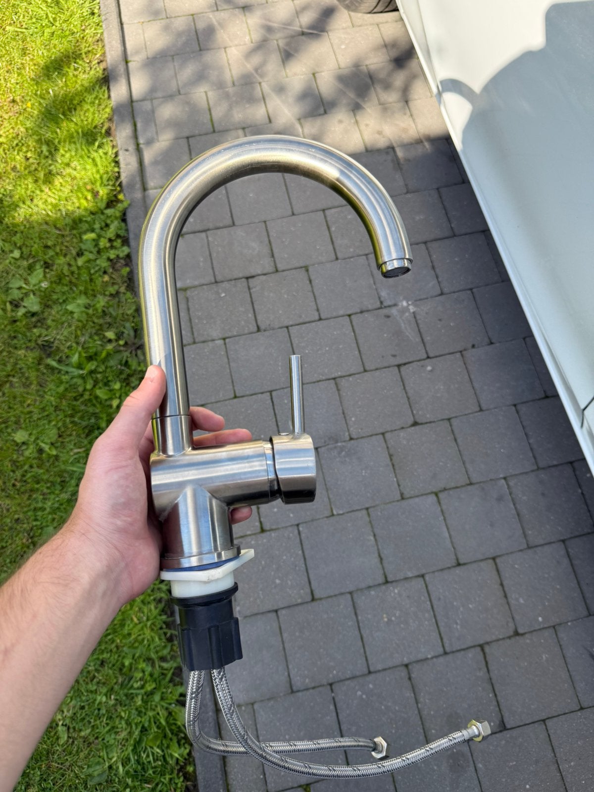 Keuken kraan, Ophalen, Zo goed als nieuw, Inox, Kraan