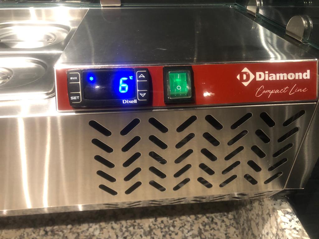 Diamond opzet koelvitrine/ saladette, Ophalen, Gebruikt