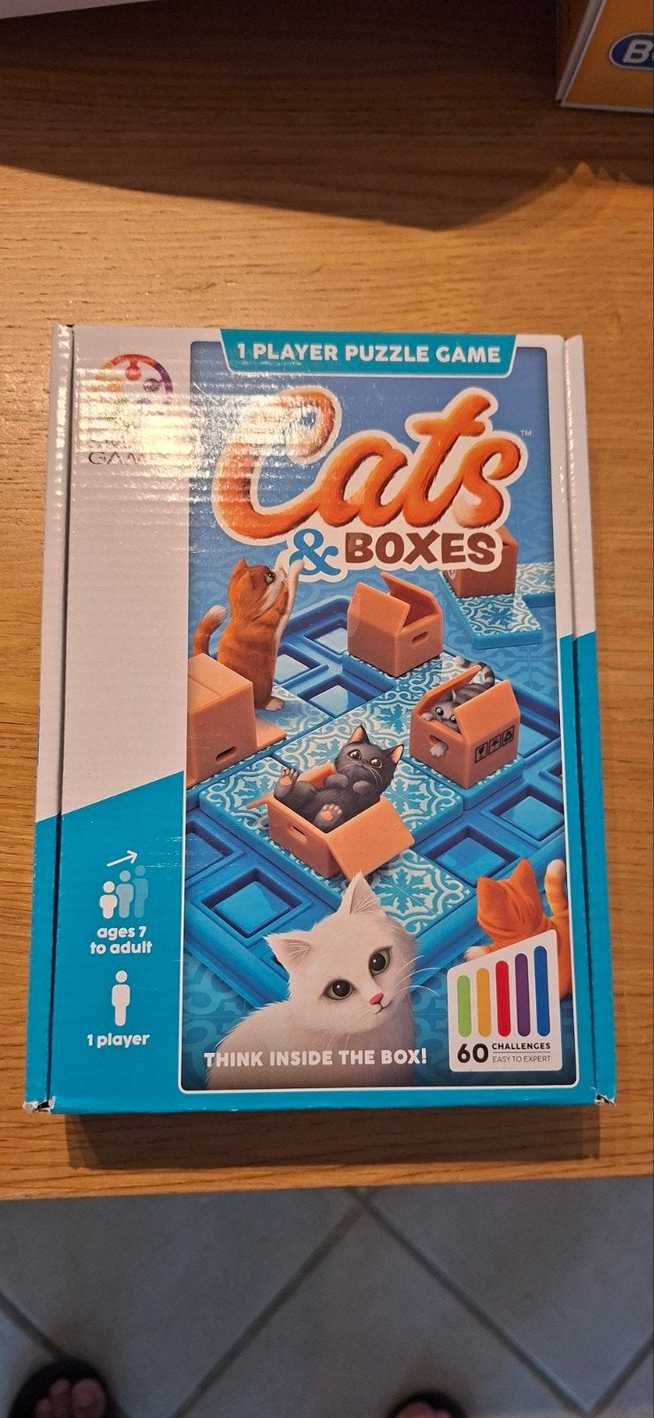 jeu d'esprit « chats et boîtes », Enlèvement, Comme neuf