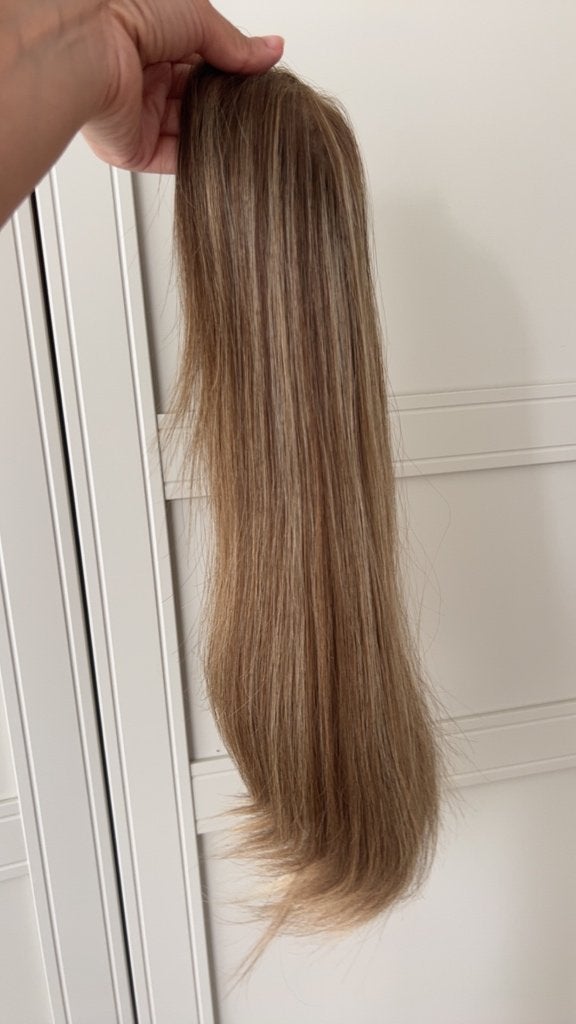 Prachtige haartopper donkerblond, Handtassen en Accessoires, Uiterlijk | Haarverzorging, Ophalen of Verzenden, Zo goed als nieuw