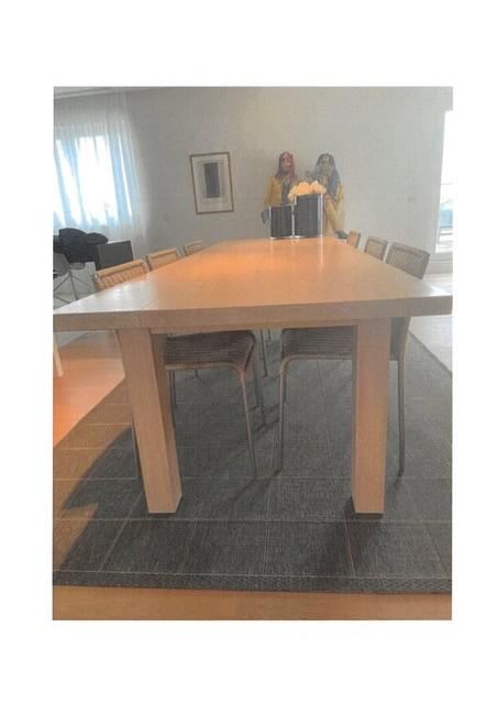 eieken tafel met zes stoelen, Antiek en Kunst, Ophalen