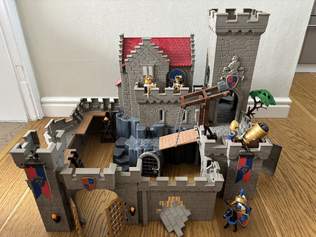 PLAYMOBIL Kasteel Leeuwenridders - 6000, Ophalen, Complete set, Zo goed als nieuw, Kasteel/Fort