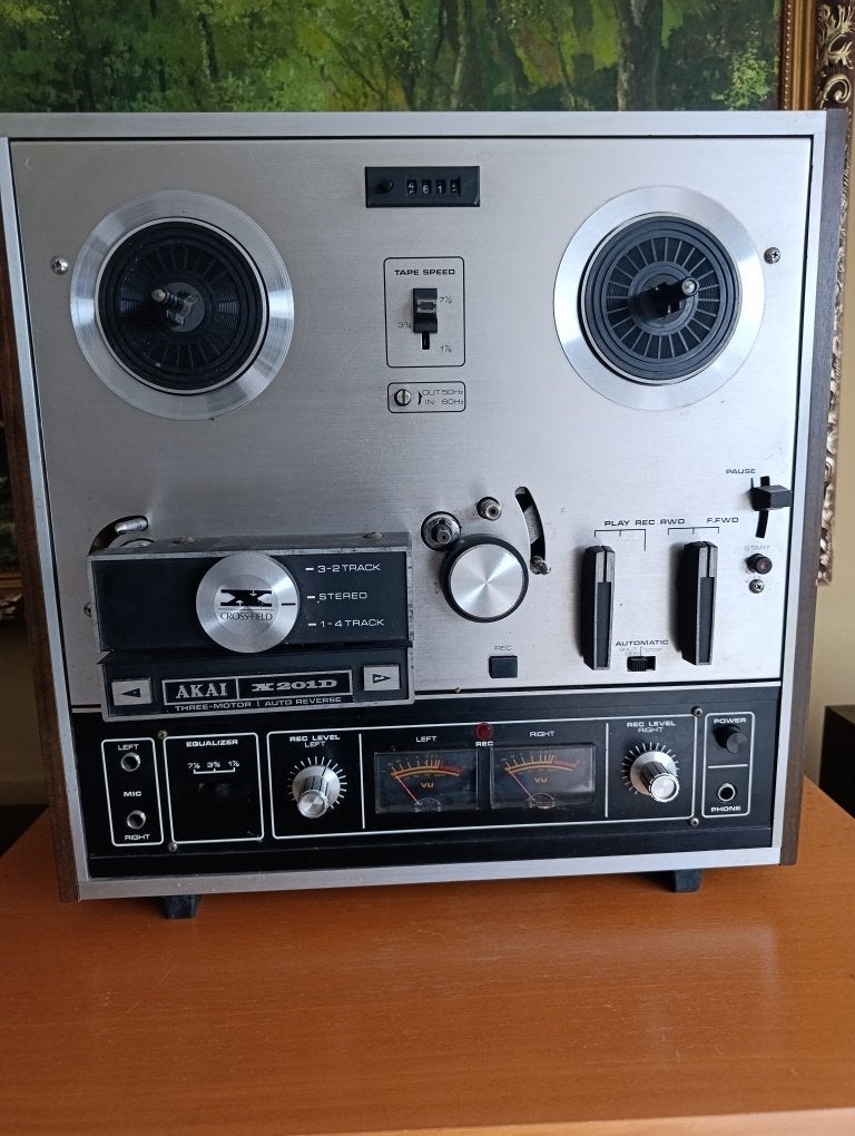 AKAI X201D/reverse, 3 motoren/ in goede staat, TV, Hi-fi & Vidéo, Enlèvement, Magnétophone