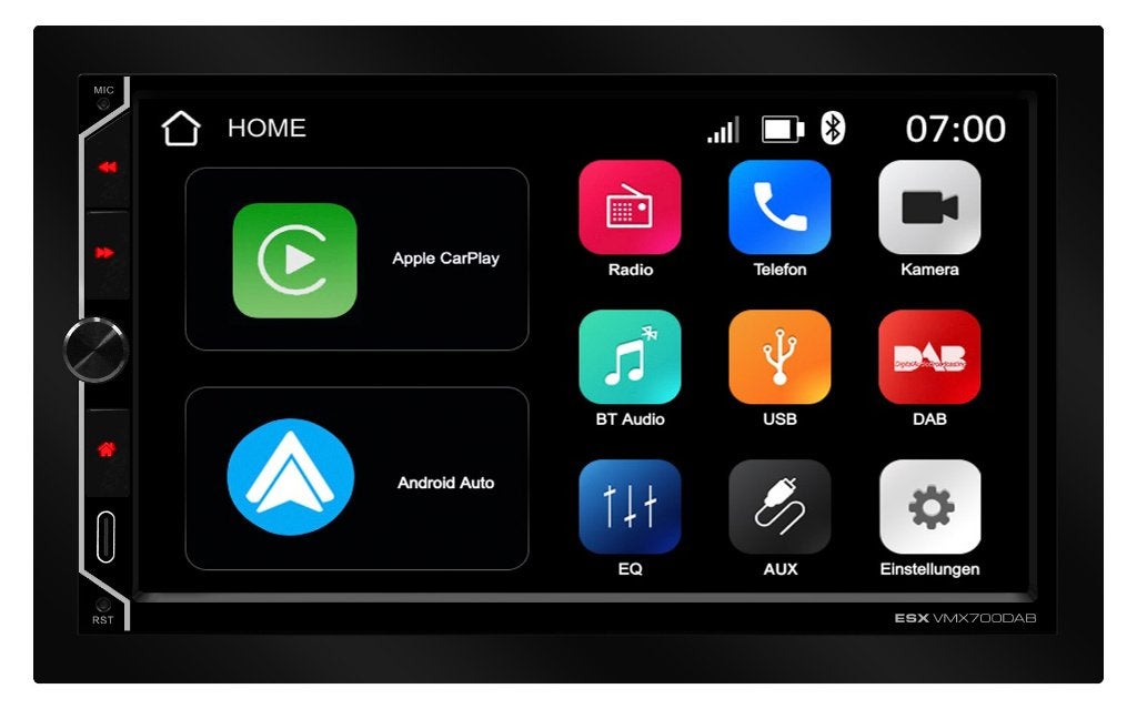 ESX VMX700DAB 2 din Autoradio / Carplay/Android, Auto diversen, Autospeakers, Ophalen of Verzenden, Nieuw