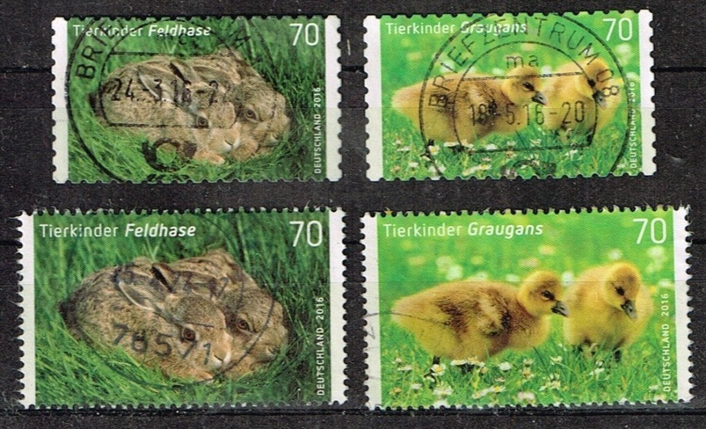 Postzegels uit Duitsland - K 5895 - kleine dieren, Verzenden, 1990 tot heden, Gestempeld