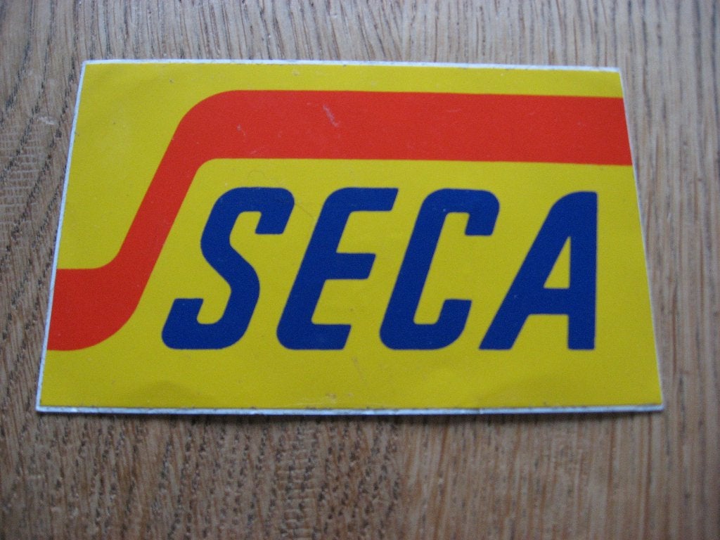 Sticker Seca Tankstation 12 x 7,5 cm, Collections, Enlèvement ou Envoi, Neuf, Voiture ou Moto