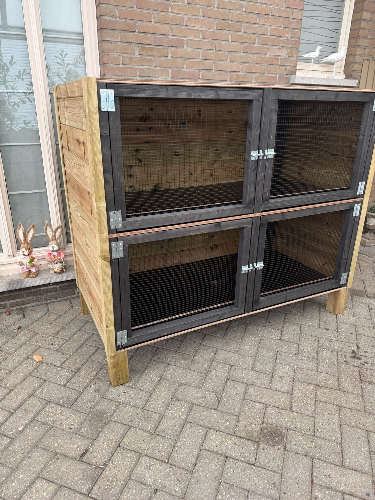 Konijnenflat, konijnenkot, op maat met levering, Neuf, 90 cm ou plus, Niche, Cobaye