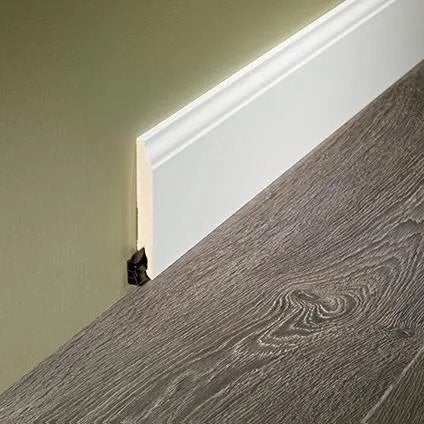 Sencys hoge plint Frans - Wit - 240cm - 14x120mm, Doe-het-zelf en Bouw, Plinten en Afwerking, Ophalen, Zo goed als nieuw