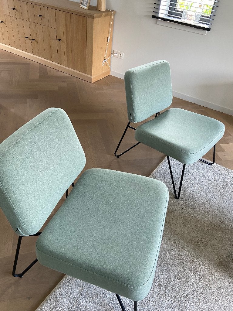 Fauteuil 2 stuks, Huis en Inrichting, Fauteuils, Ophalen, Minder dan 75 cm, Zo goed als nieuw, Stof